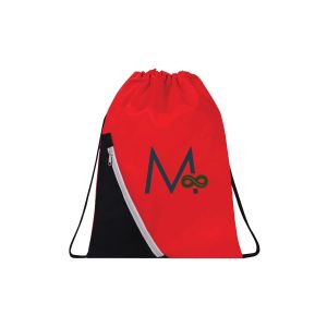 Zipper Pocket Drawstring Backpack