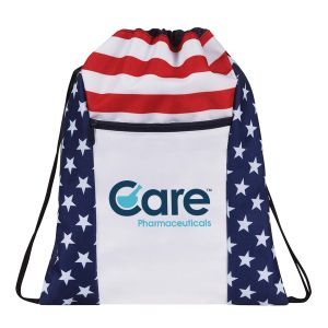 Patriotic Drawstring Backpack