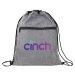 Heather Gray Drawstring Backpack